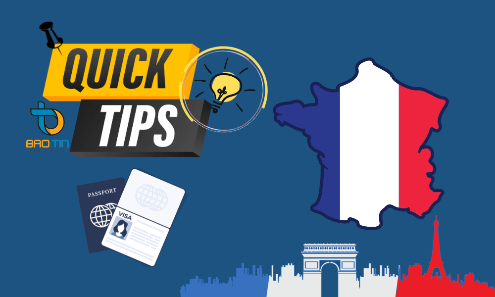 Tips xin visa Pháp