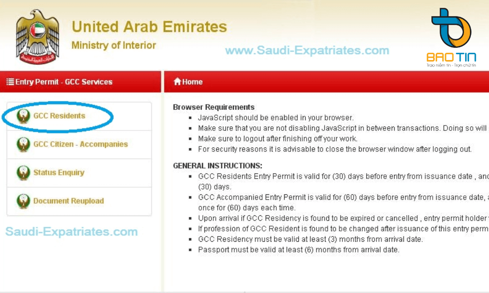 Xin visa Dubai trực tuyến